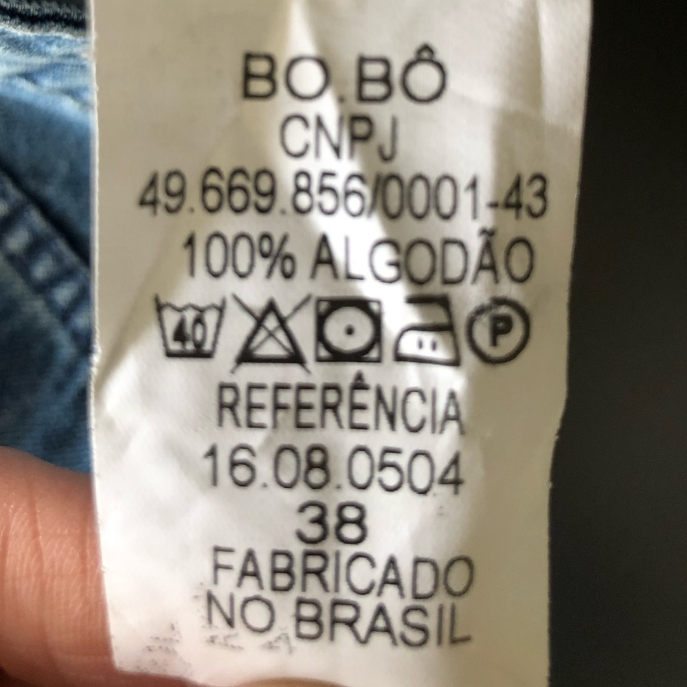 BOBÔ Brazilian brand denim skirt with tiger and flowers embroidered jeans - Picture 10 of 10